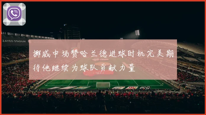 挪威中场赞哈兰德进球时机完美期待他继续为球队贡献力量